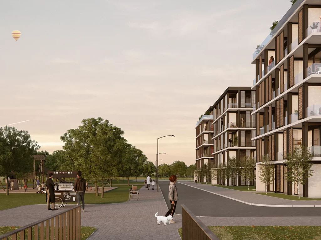 Greenville Karlsruhe Baufeld 1 Visualisierung (© Rehub)